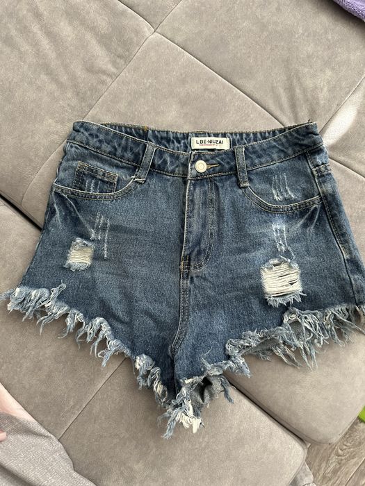 Джинсові високі шорти s