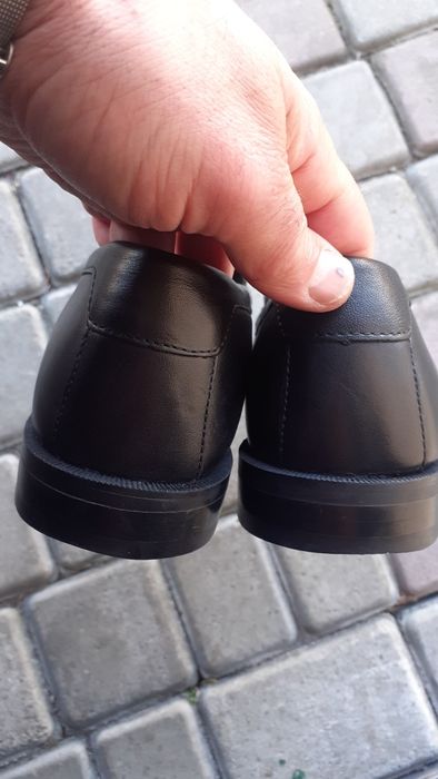 Мужские новые кожаные лоферы-мокасины Walk London EU 10-43pCт 29см.