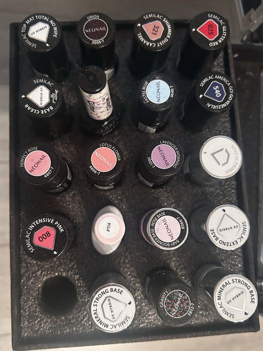 Lakiery hybrydowe semilac, neonail + gratisy