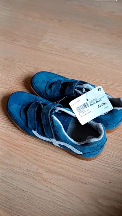 Sapatos de Camurça Azul