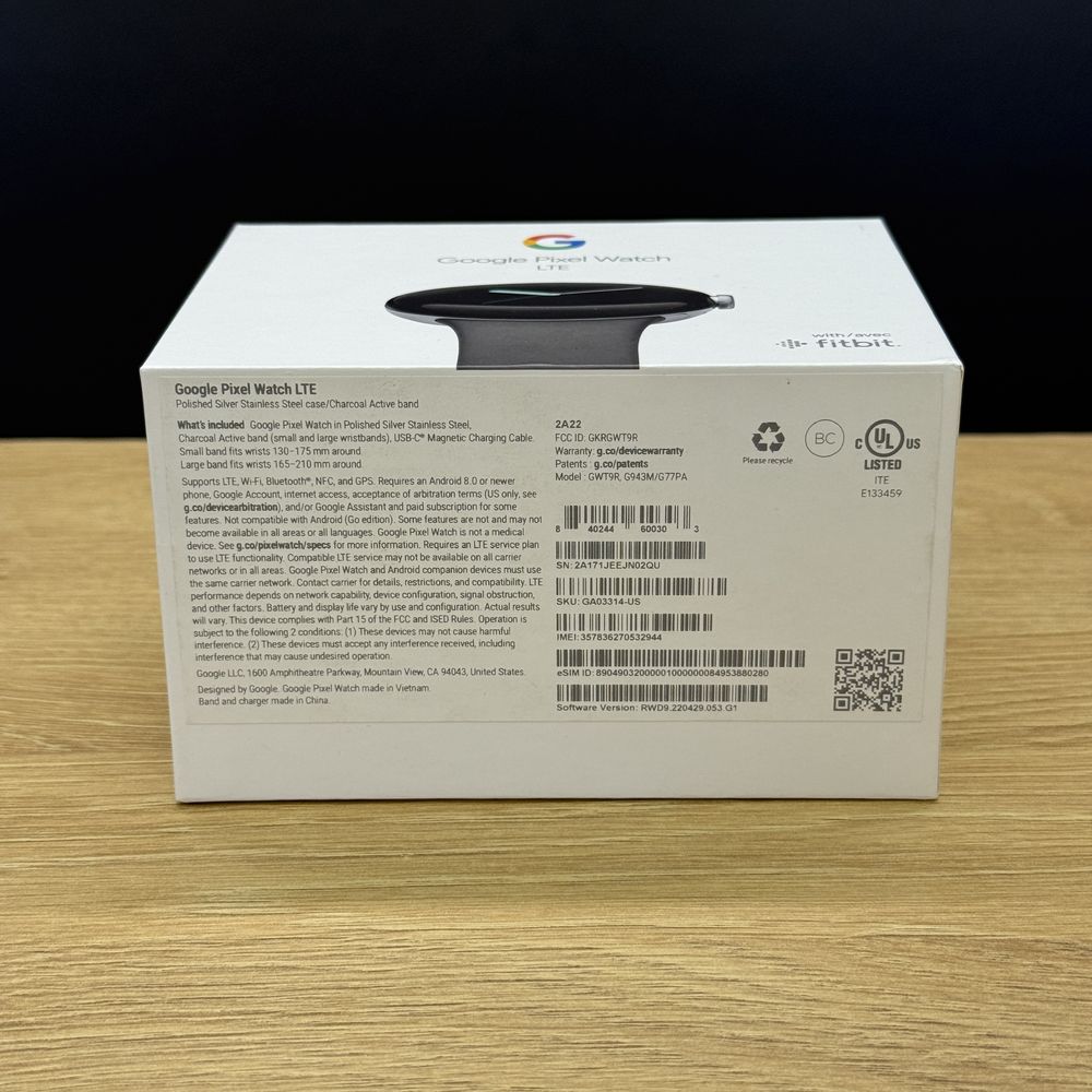 Новий смарт-годинник Google Pixel Watch LTE Silver/Charcoal