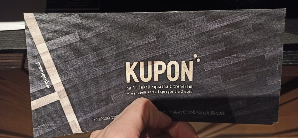 2 x Voucher Squash Power Squash Białystok