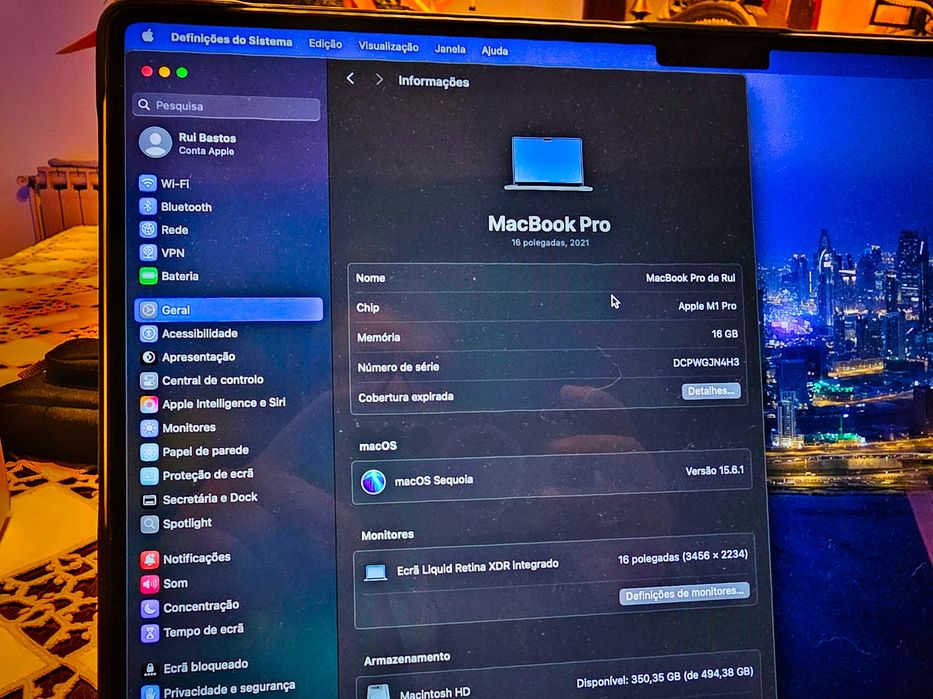 Macbook pro 16 - M1 pro 16/512 - estado pristino