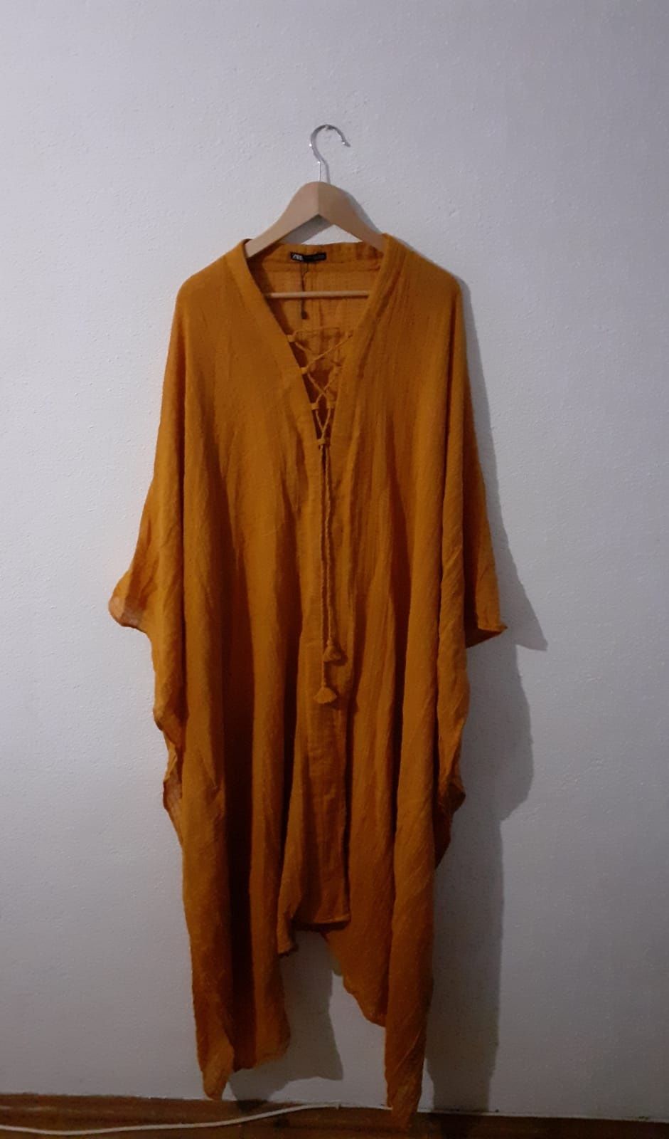 Vestido Túnica Poncho Zara Tamanho M Europeu