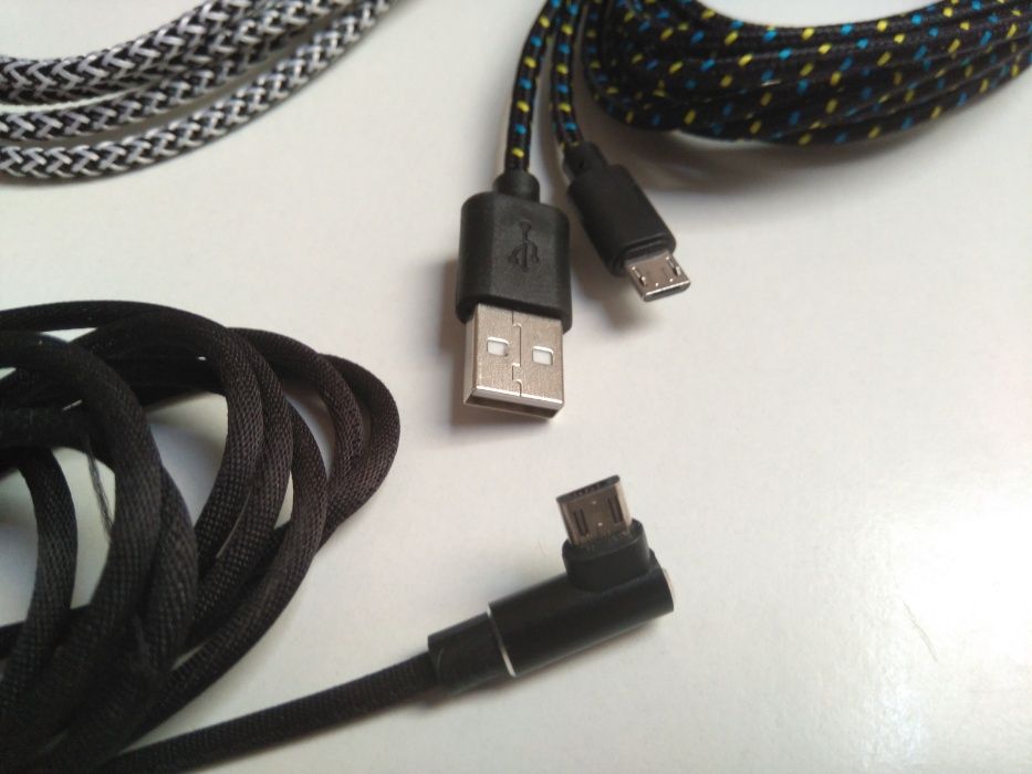 Cabo de dados ou carregamento com de 3 metros, USB para micro usb