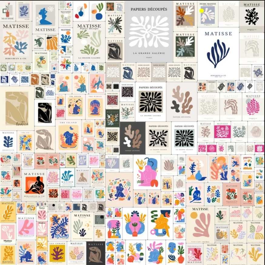 Набір постерів абстрацій, Анрі Матісс 200+ шт у цифровому форматі