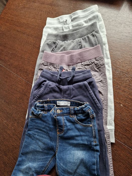 Spodnie dziewczęce r.98 2-3 lata 5szt. KOMPLET H&M
