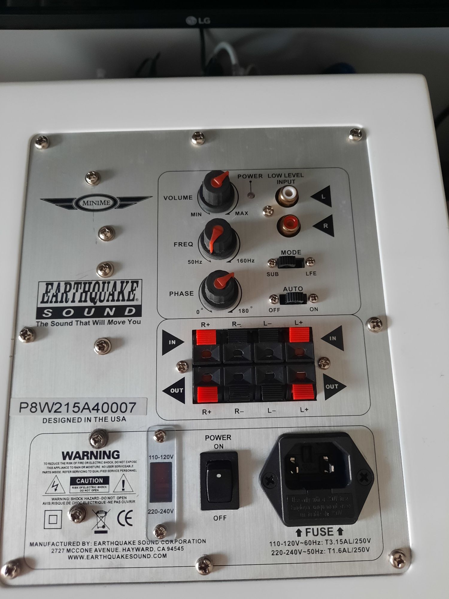 Subwoofer Earthquake MiniMe (Rel,Velodyne,SVS)