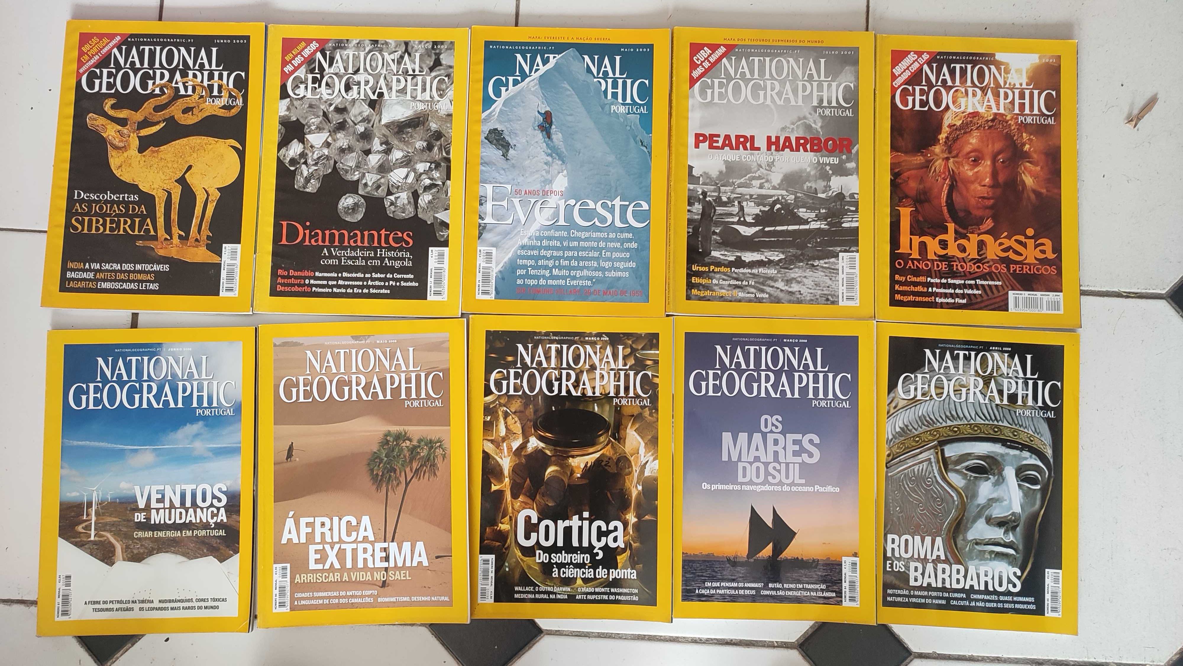 Lote 30 Revistas National Geographic - Edição Portuguesa