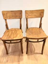 Krzesła drewniane gięte retro