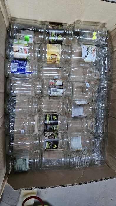 113 szt mega paka słoiki bez zakrętek 0,3 - 0,38 litra