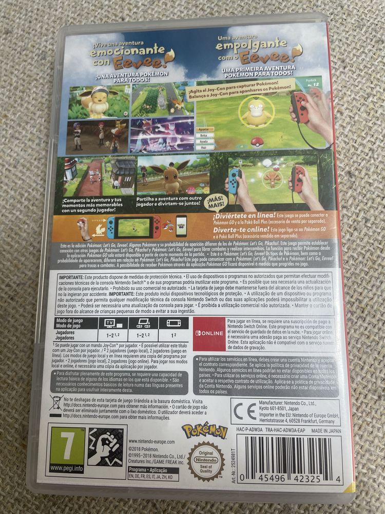 Pokemon Let’s go Eevee Nintendo Switch