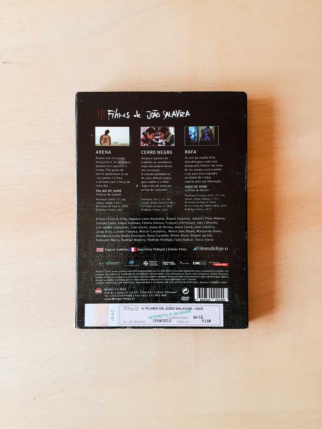 DVD 3 Filmes de João Salaviza