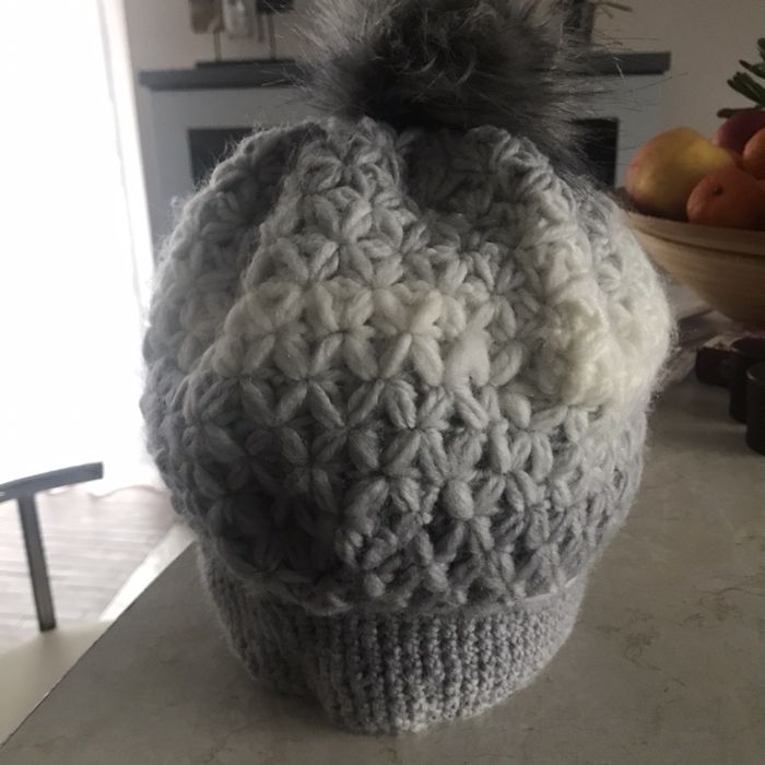 Czapka ombre ręcznie robiona+koszty wysyłki