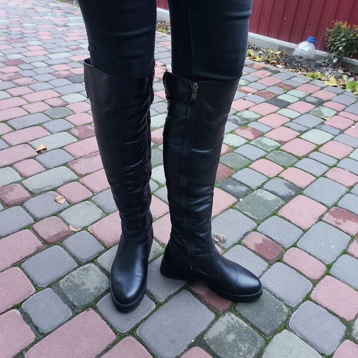 Продам ботфорди шкіра