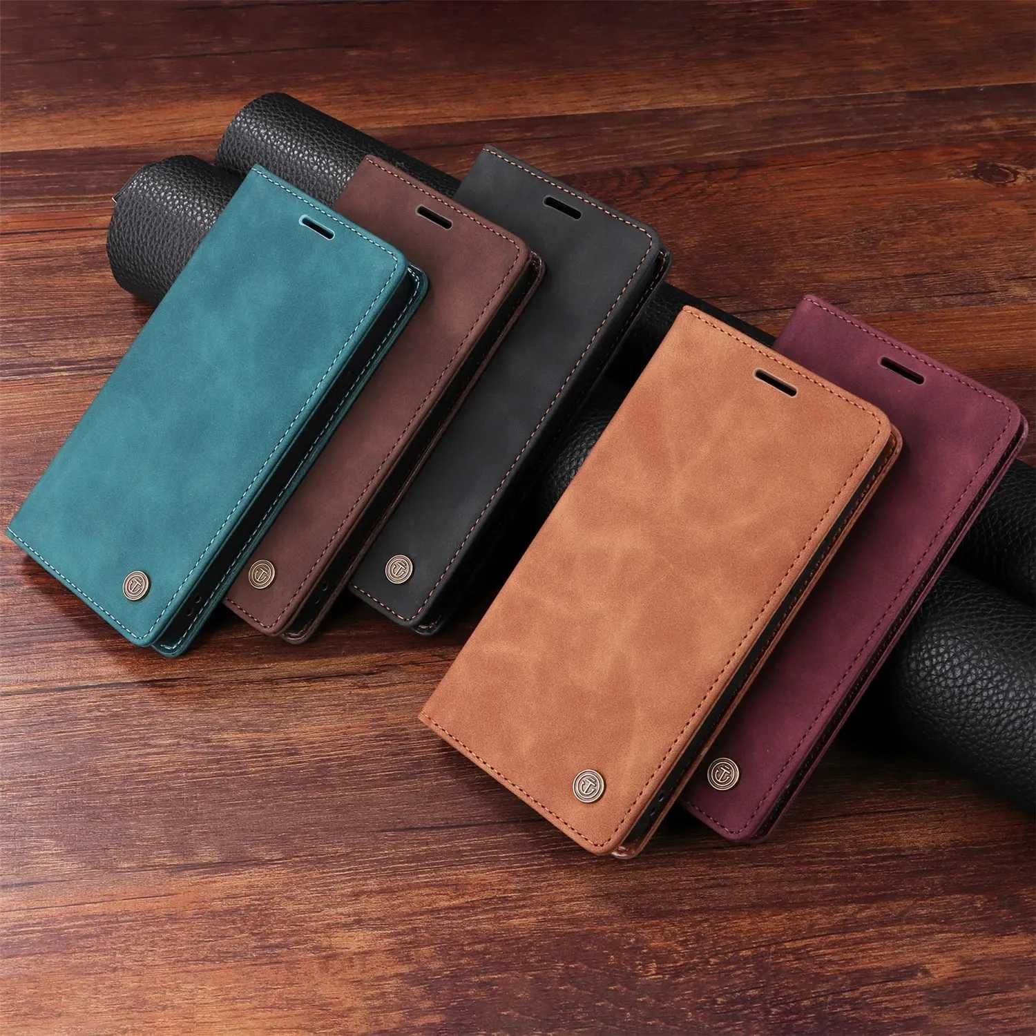 Etui iPhone 13 skórzane czarne