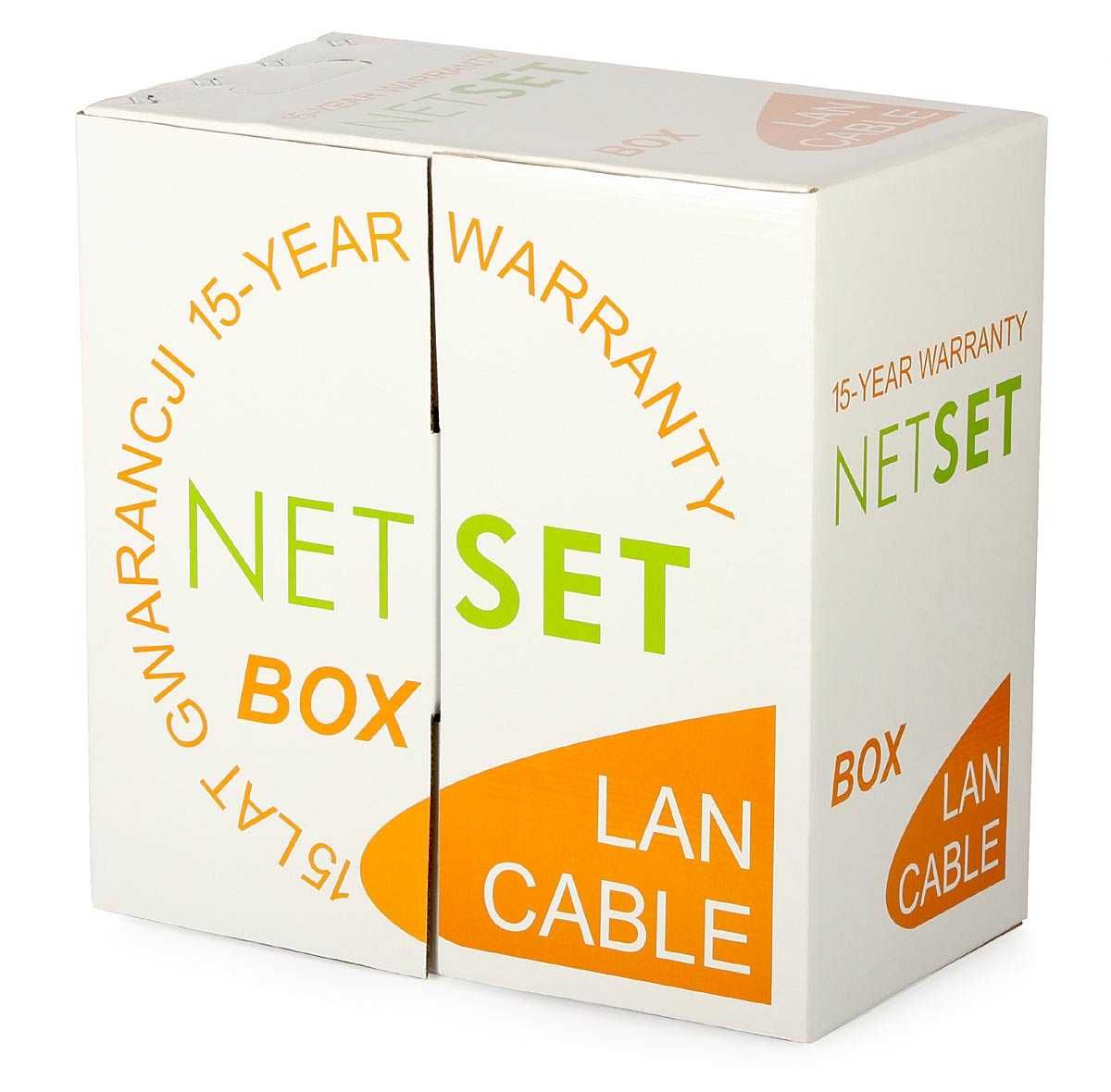 Przewód NETSET F/UTP 5e skrętka ekran, wew, klasa palności Eca [240 m]