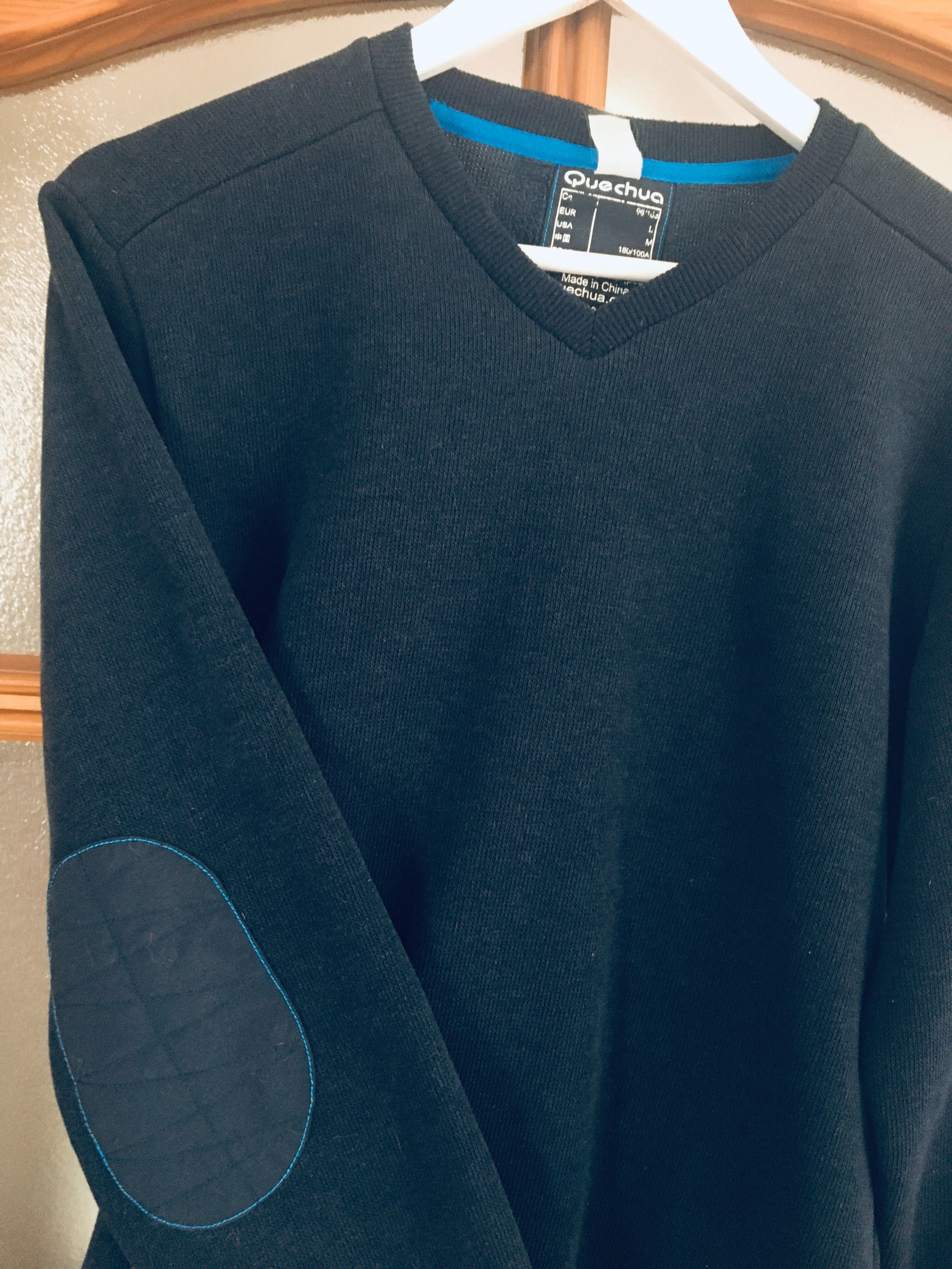 Quechua - polarowa bluza, granatowa, zakupiona w Decathlon, R L