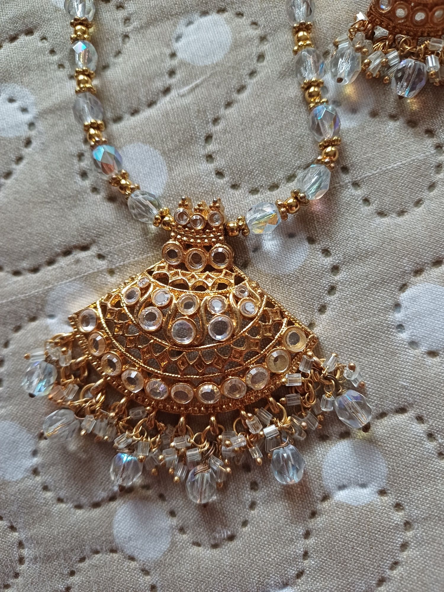 Komplet biżuterii indyjskiej Bollywood
