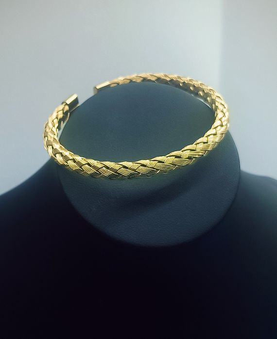 Pulseira Entrelaçada em Aço inoxidável