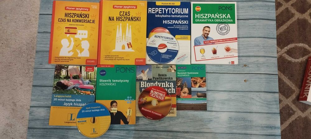 Książki do nauki języka hiszpańskiego
