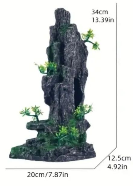 Dwie figurki ozdobne do akwarium, terrarium
