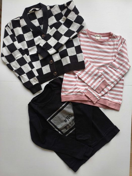 3 x bluza sweter H&M rozmiar 134/140