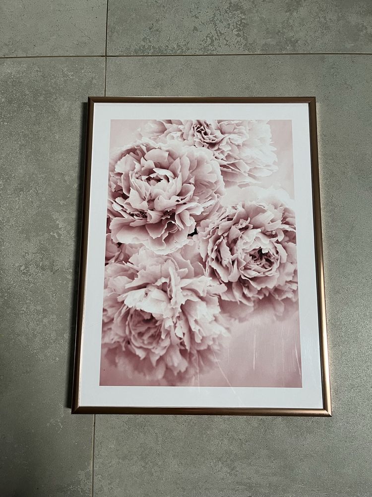 Posterstore ramka miedziana 30x40 + plakat Pink Flower