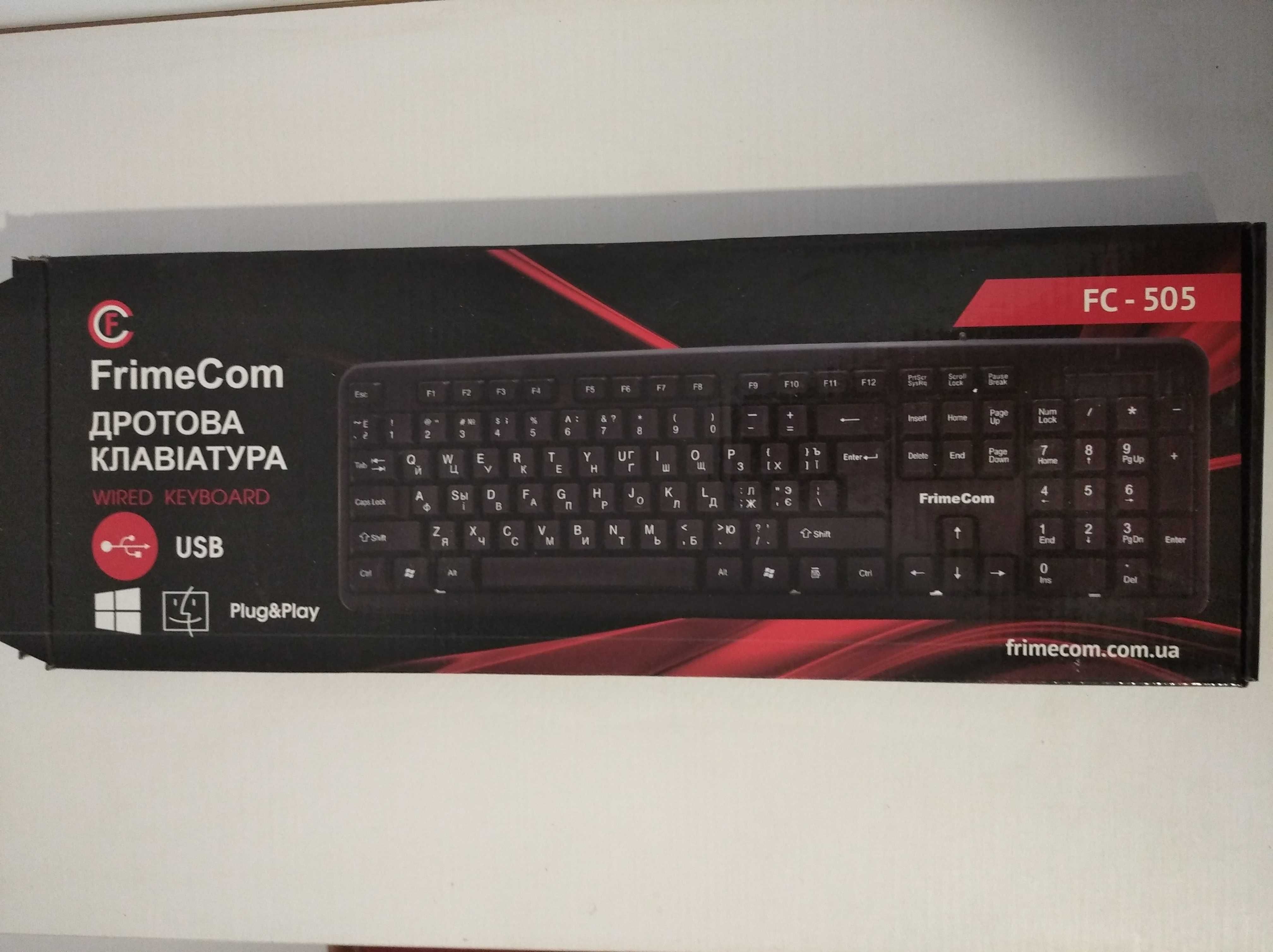 Комплект Клавіатура FrimeCom FC-PC 505 + Мишка Logitech B100 USB