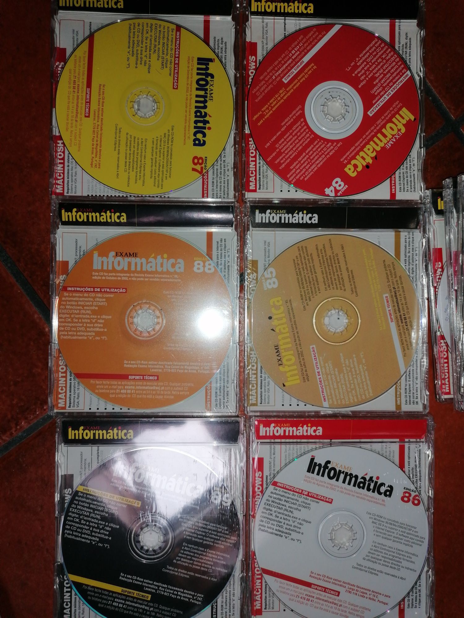 Revistas/CDs Exame Informática (incluí no. 0)