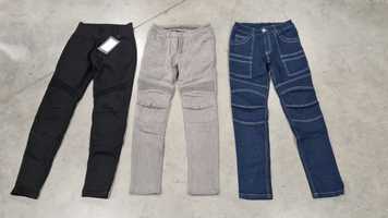 Damskie spodnie jeansy motocyklowe S, M, L