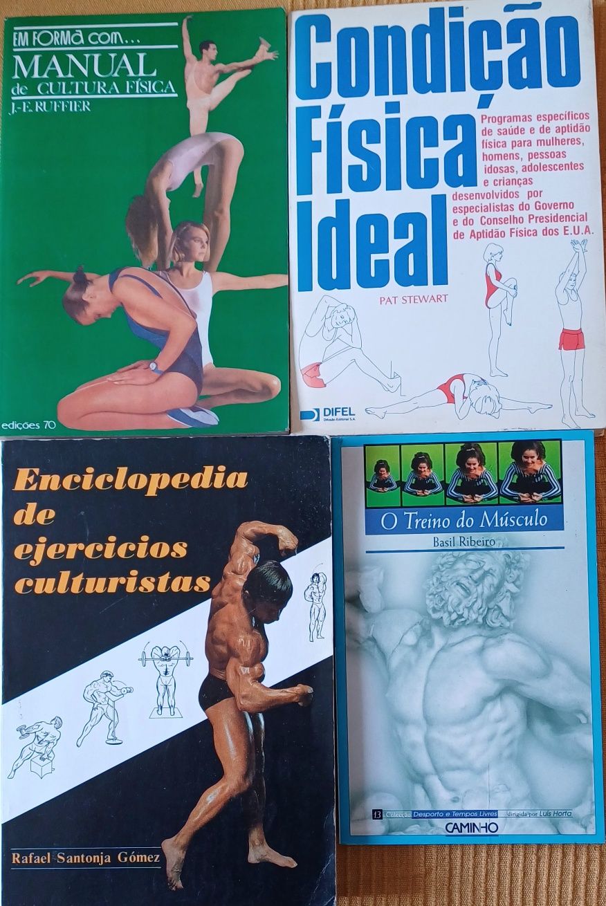 Ginástica 4 Livros Antigos em bom estado Cada 10€