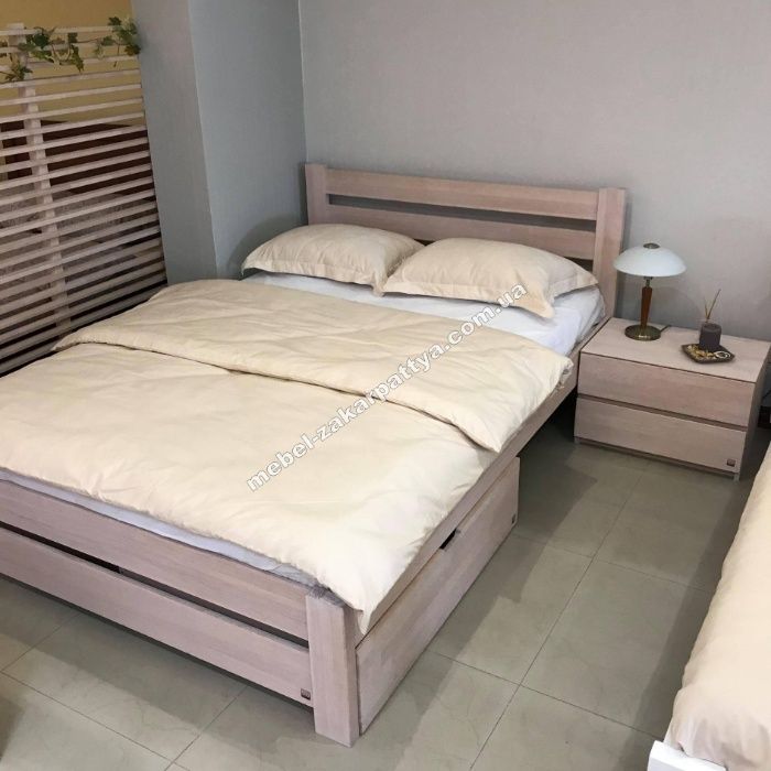 Кровать двуспальная деревянная. Ліжко 90,120,140,160,180х200. Мебель