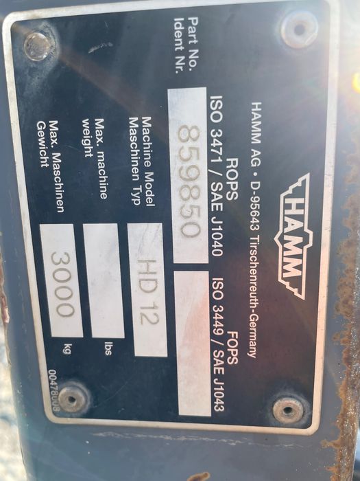 Продам каток HAMM HD12