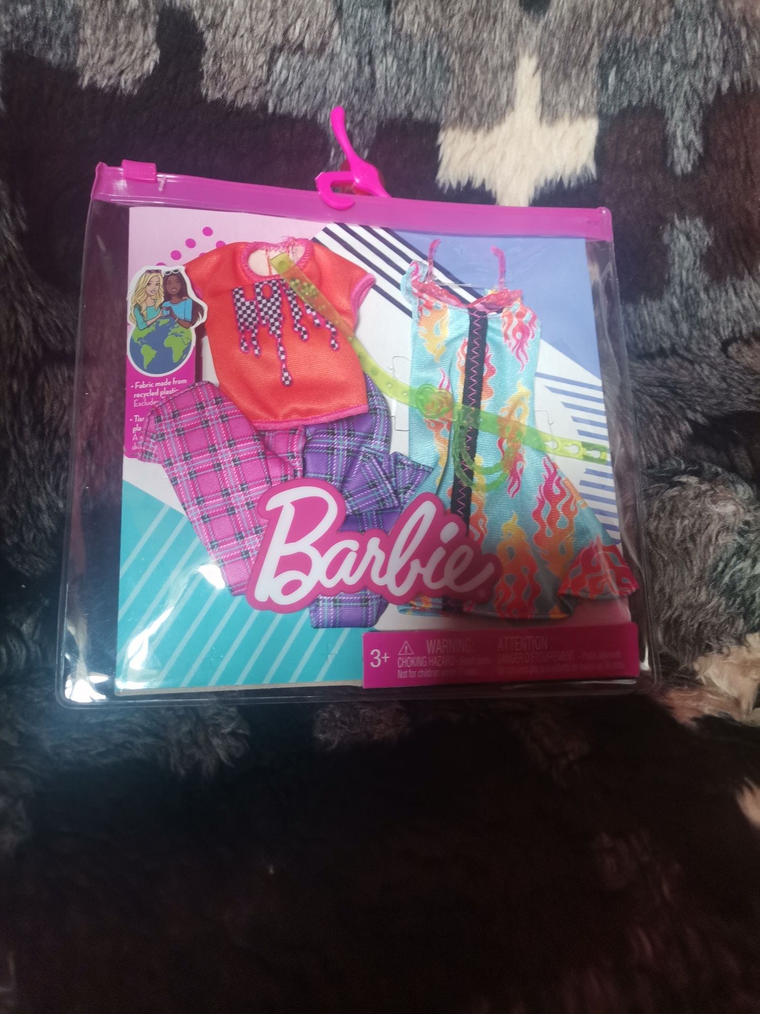 Zestaw ubranek Barbie alternative retro nowy akcesoria mattel