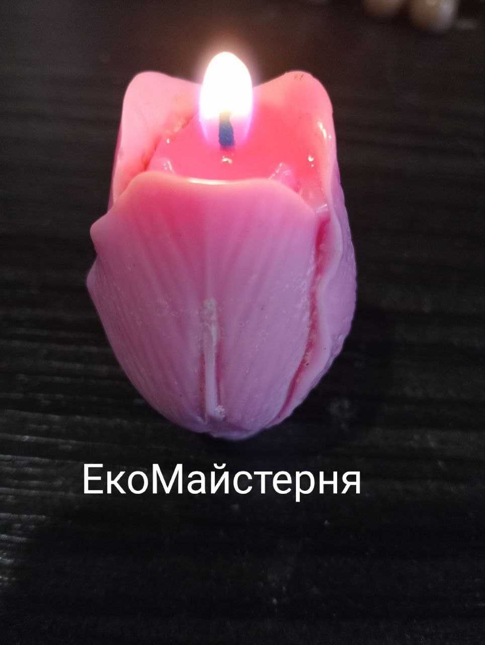 Восковые свечи Тюльпан. Ромашка.