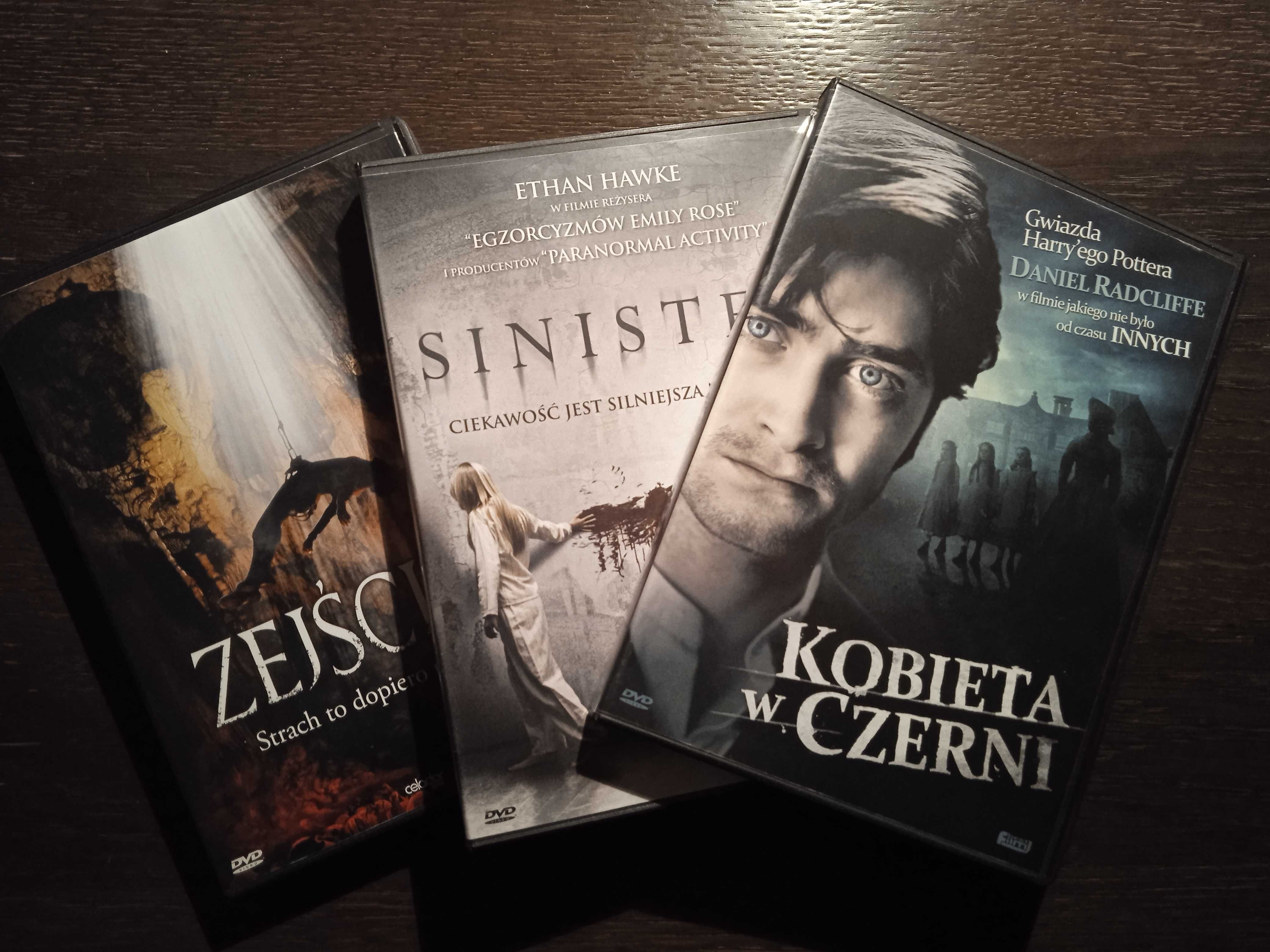 Kobieta w czerni  Zejście 2  Sinister  , maraton horrorów 3 dvd box