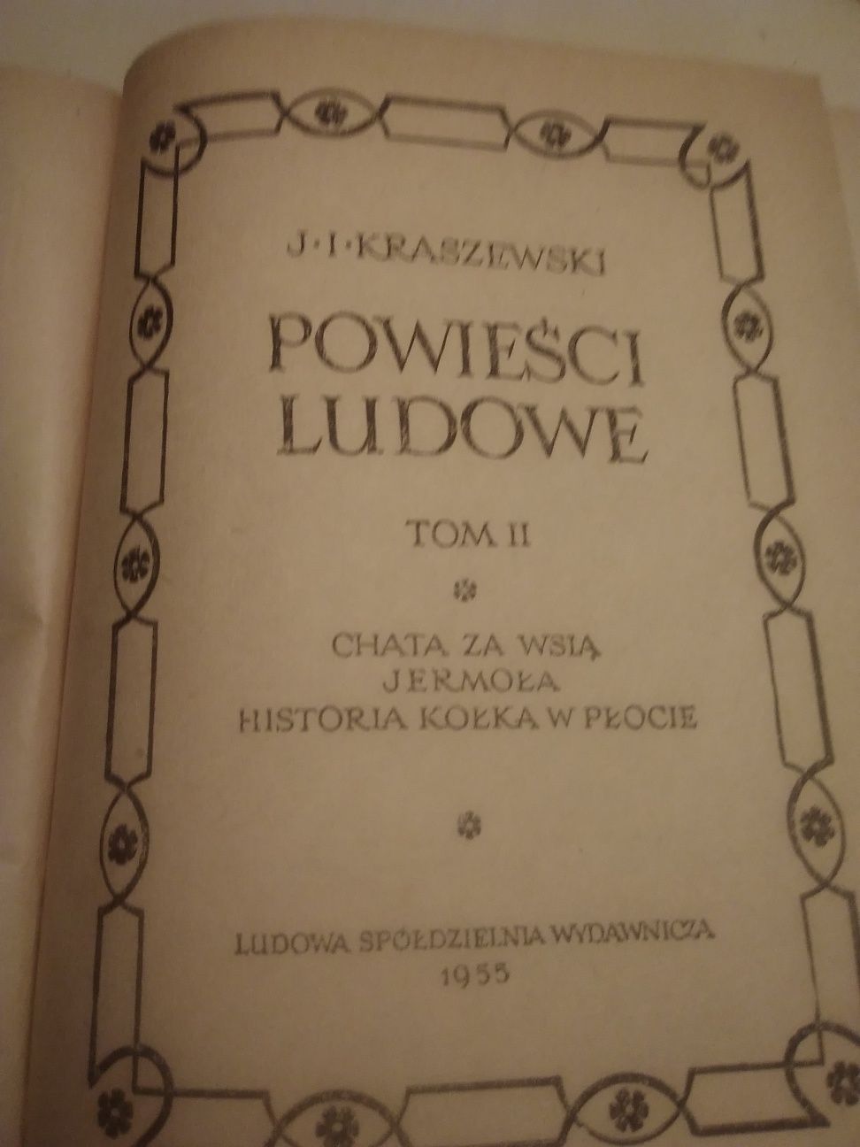 J.I. Kraszewski, Powieści Ludowe