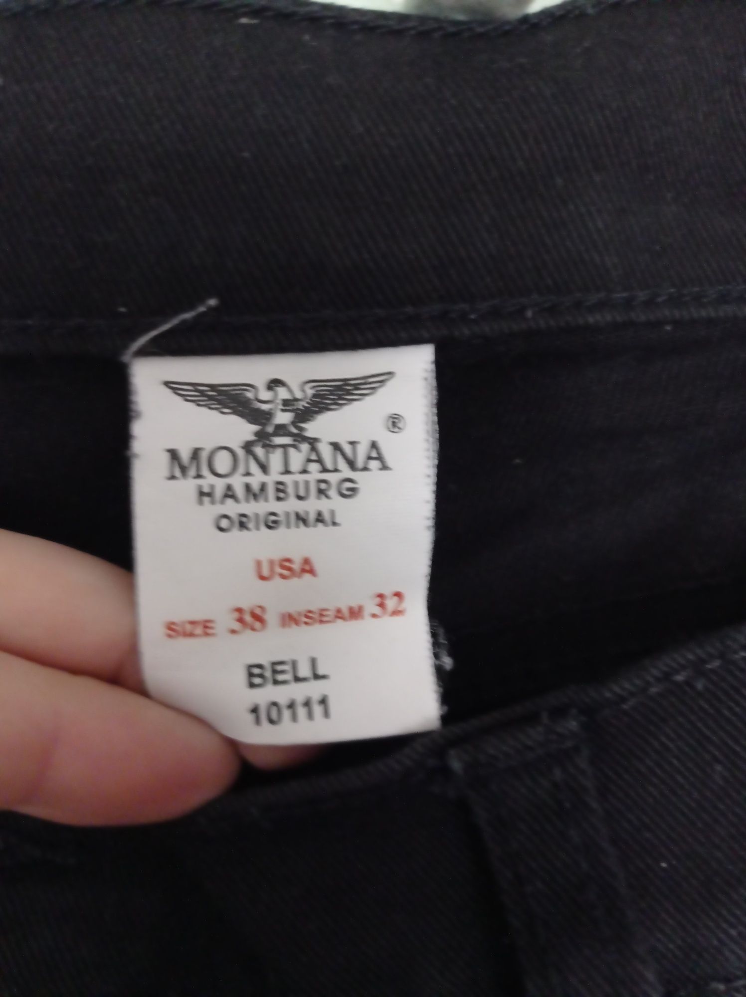 Montana jeansy czarne męskie