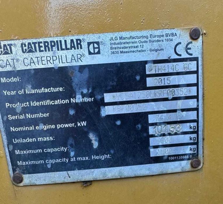 CAT TH 414C 2015 roku produkcji ładowarka telekopowa