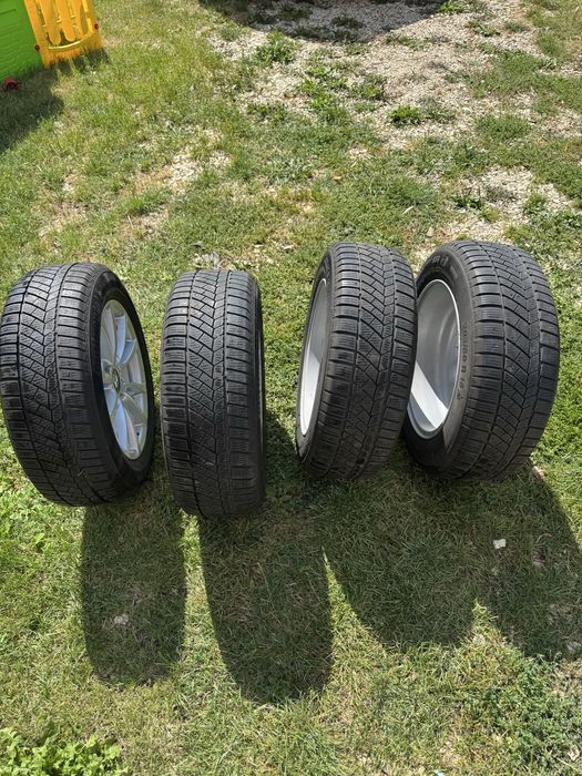 Koła felgi  oem Bmw 5x120 16 opony 205/60/16 continental zimowe