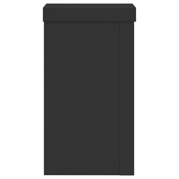 Vidaxl Podstawki Pod Doniczki, 2 Szt., Czarne, 10X10X18 Cm