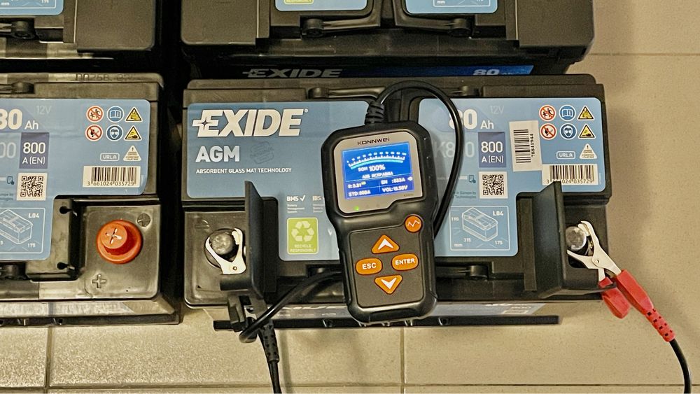 AGM Exide 80Ah, пусковий 800A, Новий акумулятор вересень 2022