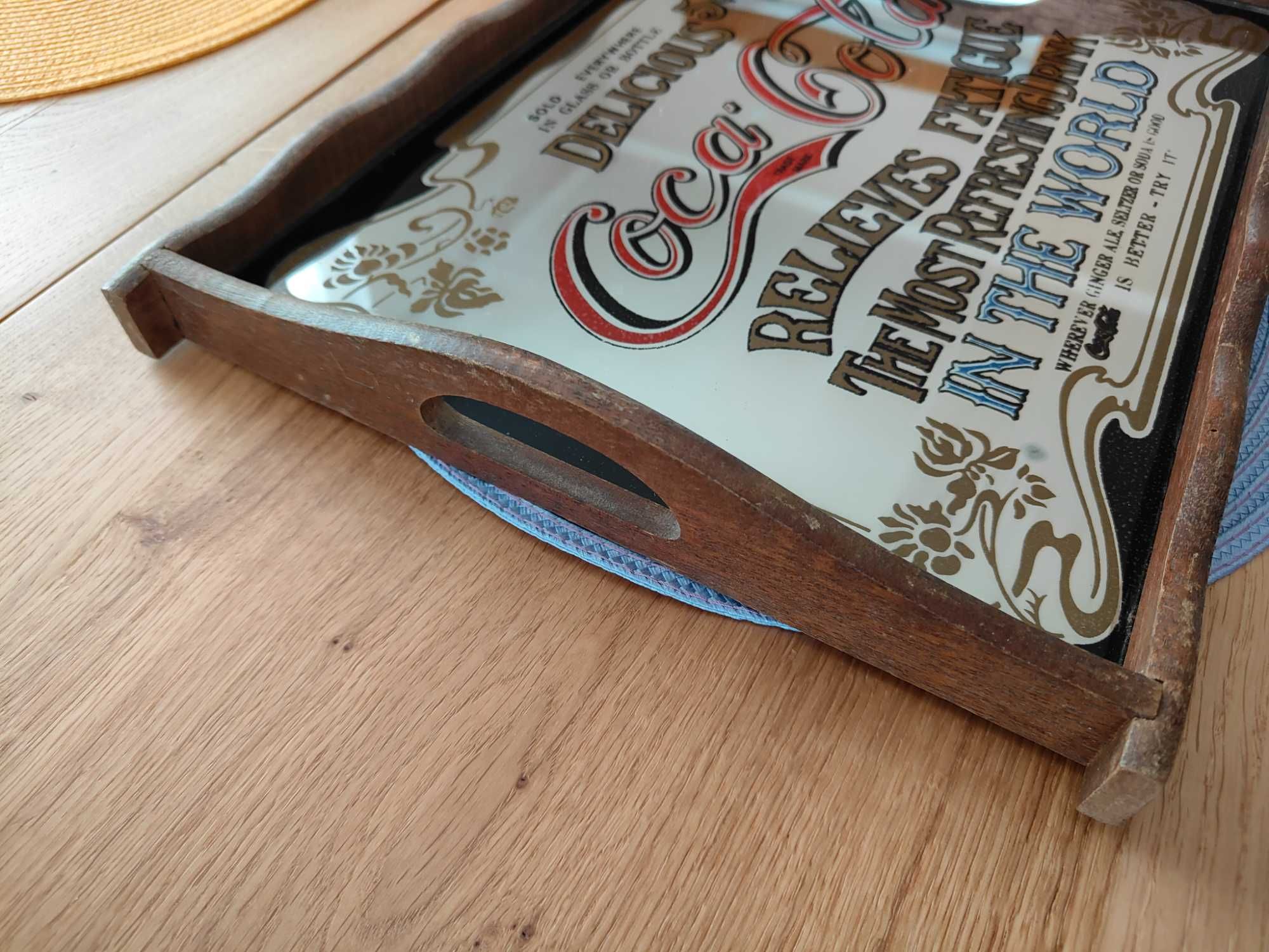 Taca kuchenna Coca Cola lustro dekoracyjne lustro barowe Coca Cola