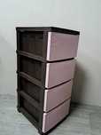 Комод Ротанг пластиковий 4 яруси R-Plastic 86.5×44.5×34.5 см