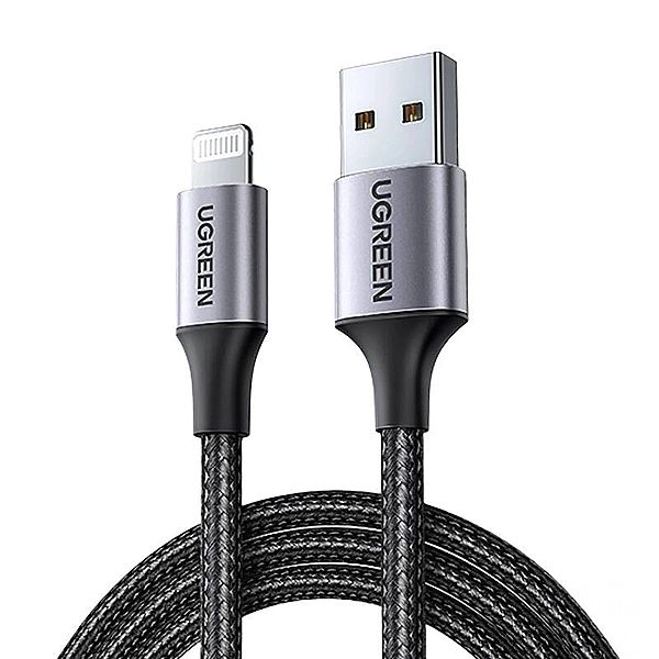 Kabel Ugreen US199, 60158 USB-A / Lightning MFi 2m - czarny