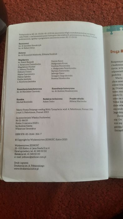 Podręcznik do religii kl. 5 szkoła podtawowa