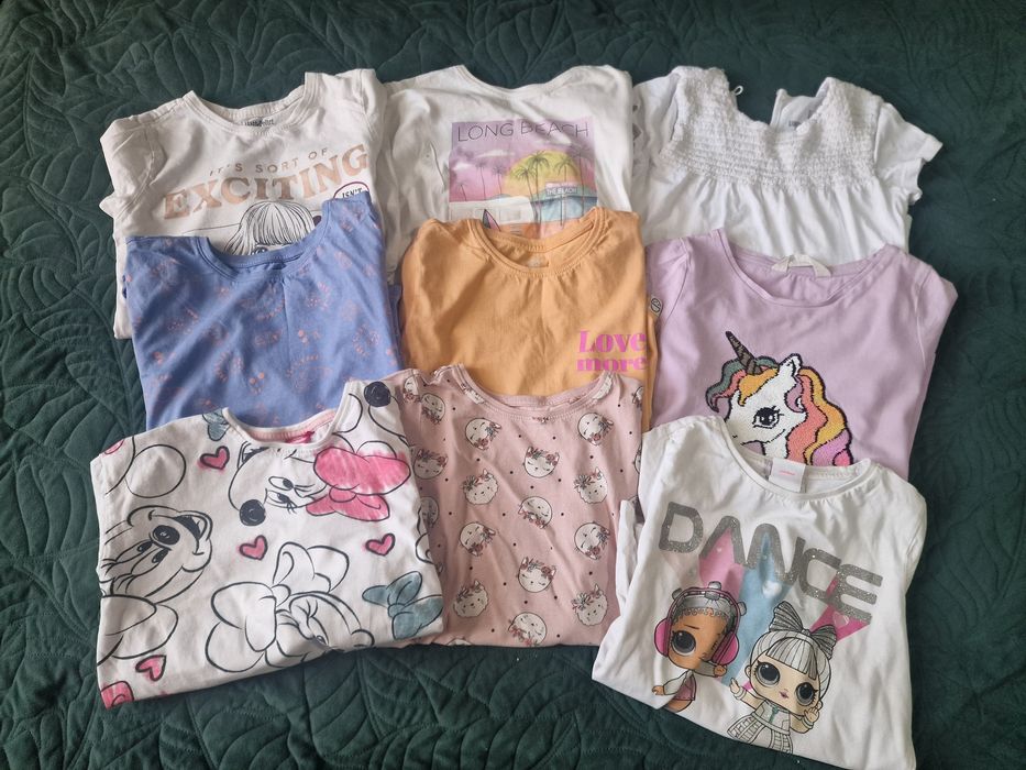 Paczka ubrań dla dziewczynki rozm 134