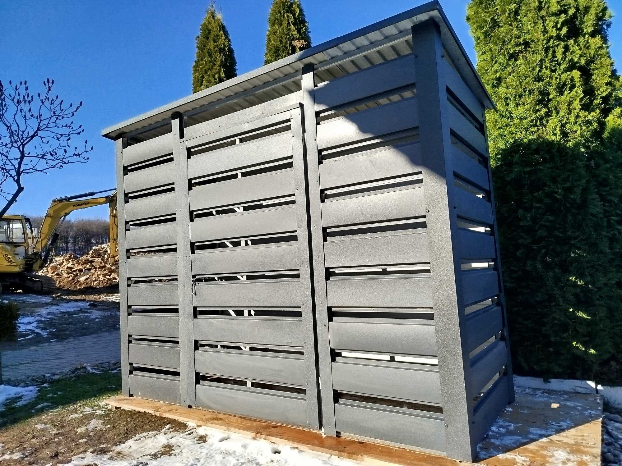 Wiata smietnikowa 2.5x1