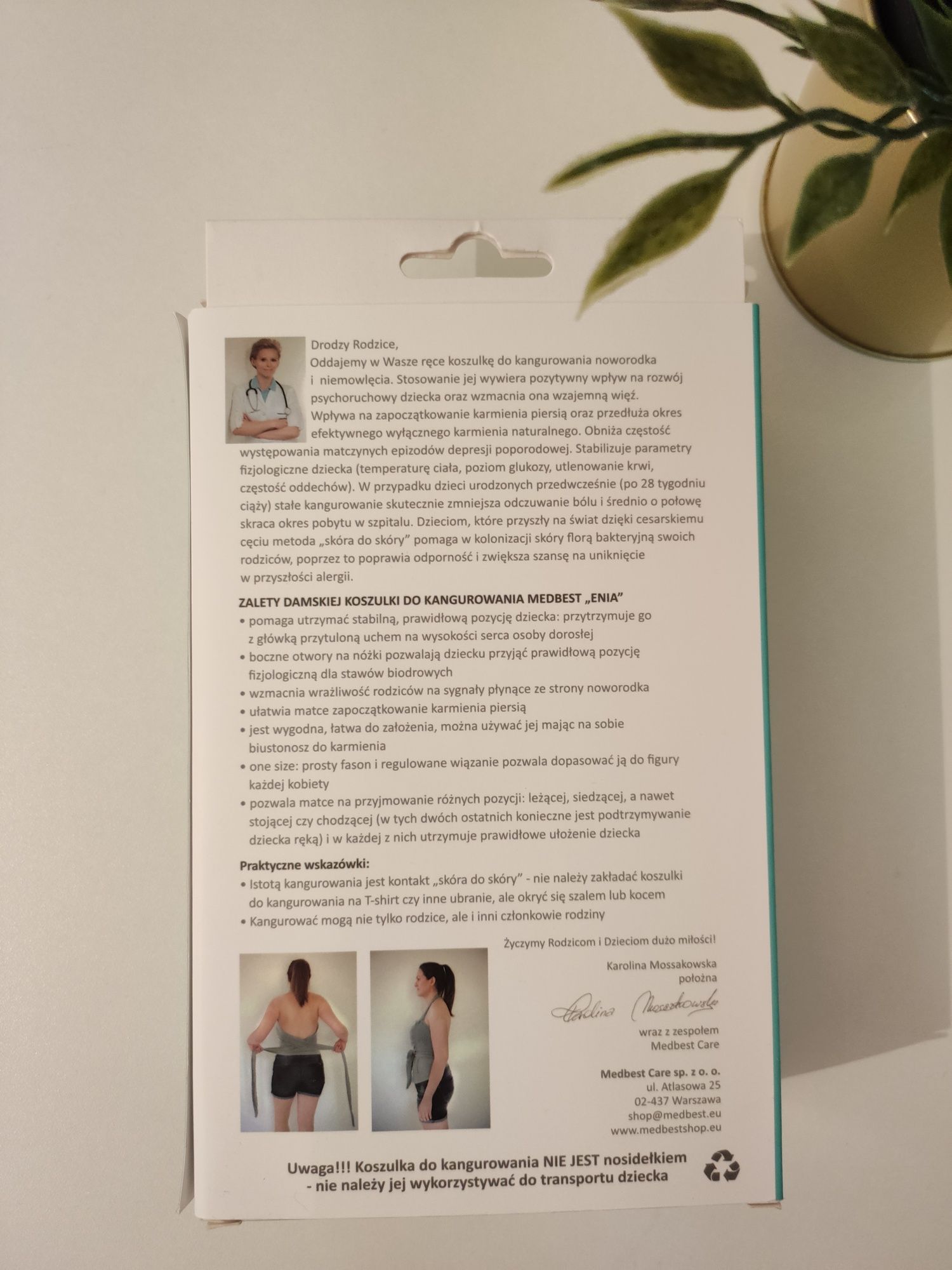 Medbest koszulka do kangurowania "Enia"